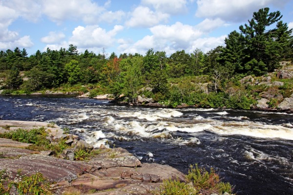 Dalles Rapids French River III by Deb Oppermann